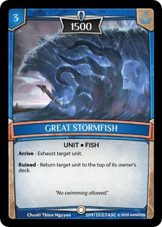Image for Great Stormfish (Ascension) (ASC-109) - Argent Saga TCG