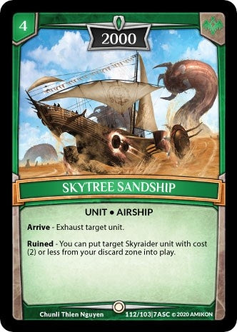 Image for Skytree Sandship (Ascension) (ASC-112) - Argent Saga TCG