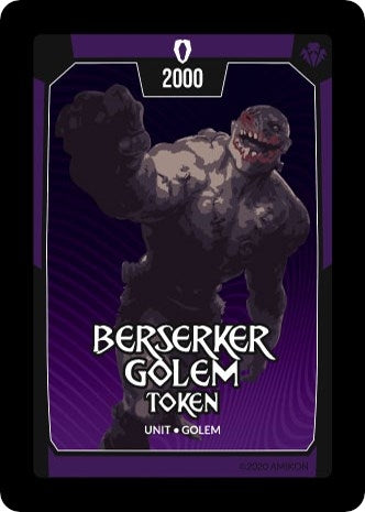 Image for Berserker Golem Token (Ascension) - Argent Saga TCG
