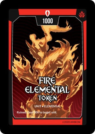 Image for Fire Elemental Token (Ascension) - Argent Saga TCG