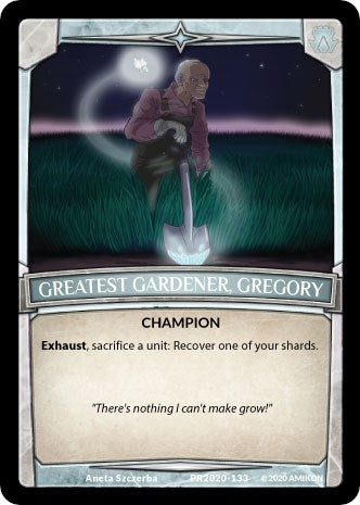 Image for Greatest Gardener, Gregory (Argent Saga Promos) (PR2020-133) - Argent Saga TCG