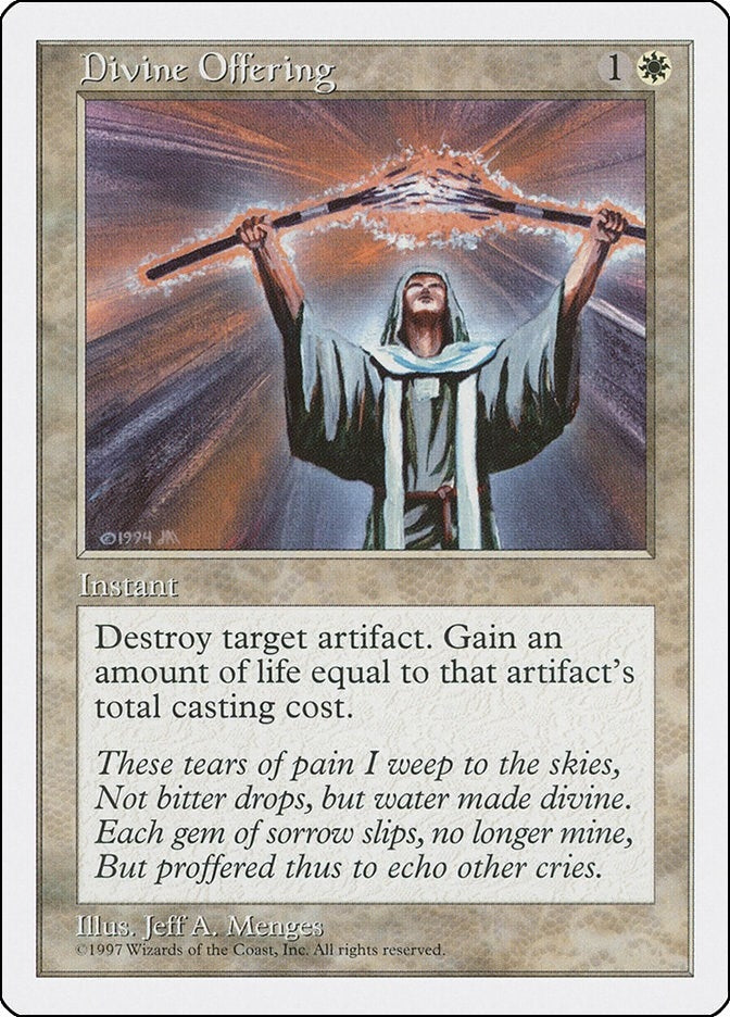 Image for Divine Offering (Fifth Edition) - Magic: The Gathering