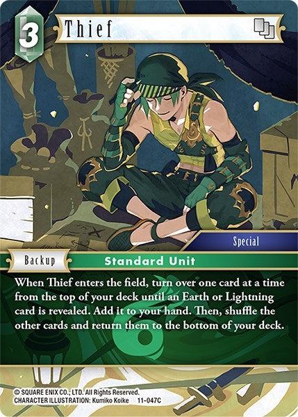 Image for Thief - 11-047C (Opus XI) (11-047C) - Final Fantasy TCG