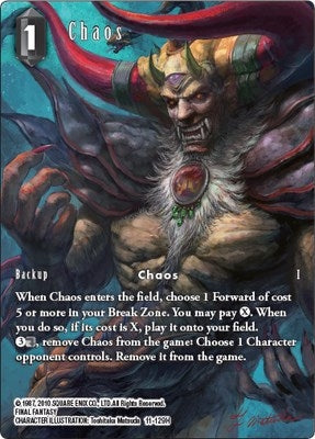Image for Chaos (Full Art) (Opus XI) (11-129H) - Final Fantasy TCG