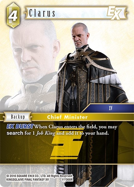 Image for Clarus EX (Opus XI) (11-068R) - Final Fantasy TCG