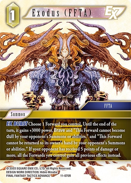 Image for Exodus (FFTA) EX (Opus XI) (11-070R) - Final Fantasy TCG
