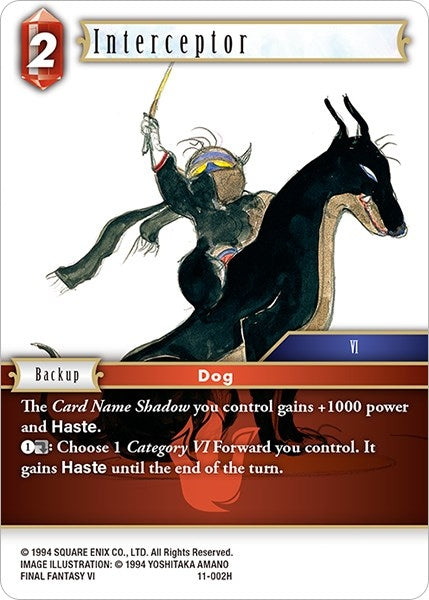 Image for Interceptor (Opus XI) (11-002H) - Final Fantasy TCG