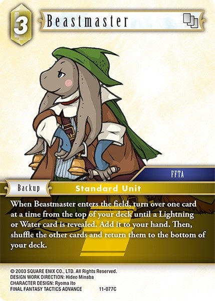 Image for Beastmaster (Opus XI) (11-077C) - Final Fantasy TCG