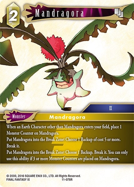 Image for Mandragora (Opus XI) (11-078R) - Final Fantasy TCG