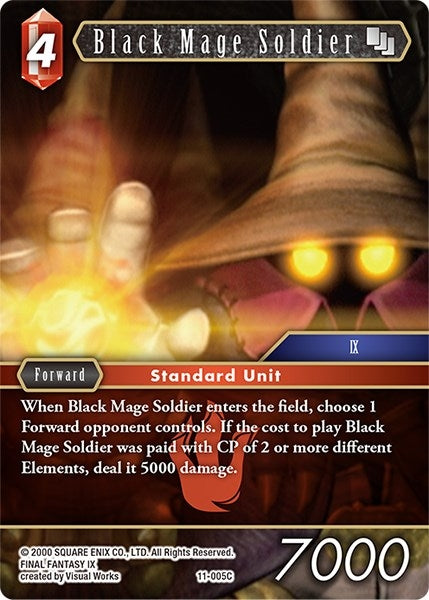 Image for Black Mage Soldier (Opus XI) (11-005C) - Final Fantasy TCG