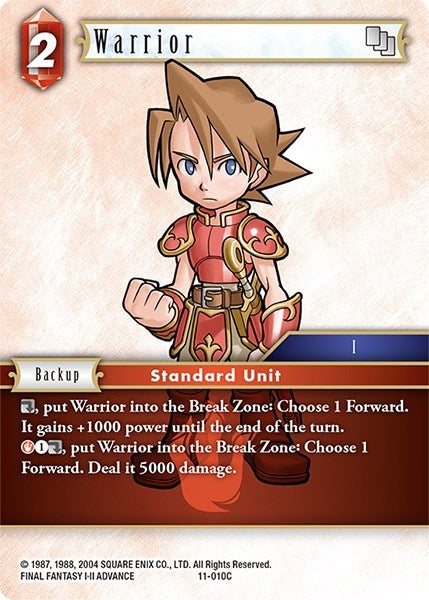 Image for Warrior (Opus XI) (11-010C) - Final Fantasy TCG