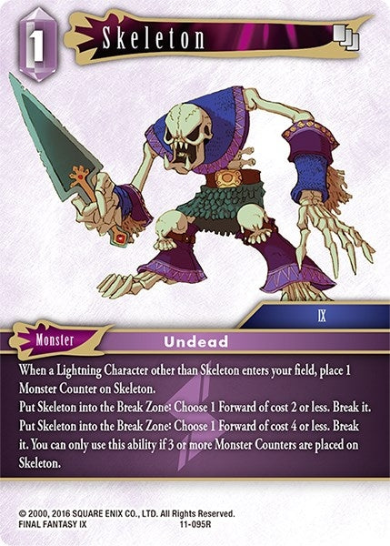 Image for Skeleton (Opus XI) (11-095R) - Final Fantasy TCG