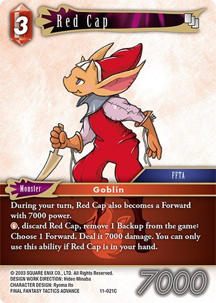 Image for Red Cap (Opus XI) (11-021C) - Final Fantasy TCG