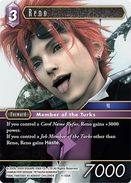 Image for Reno (Opus XI) (11-105R) - Final Fantasy TCG