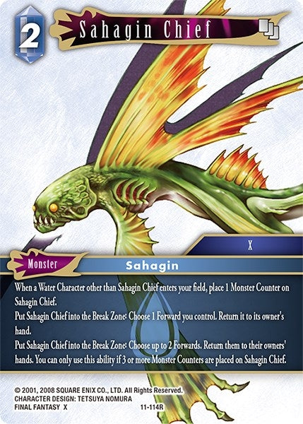 Image for Sahagin Chief (Opus XI) (11-114R) - Final Fantasy TCG