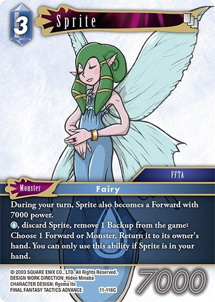 Image for Sprite (Opus XI) (11-116C) - Final Fantasy TCG