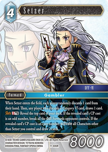 Image for Setzer (Opus XI) (11-035R) - Final Fantasy TCG