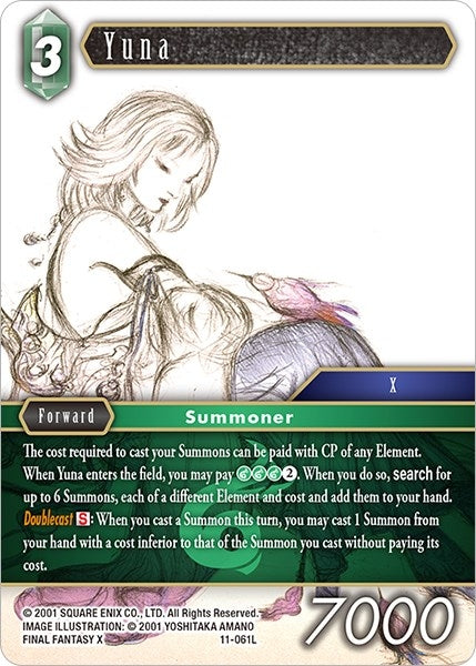 Image for Yuna (Opus XI) (11-061L) - Final Fantasy TCG