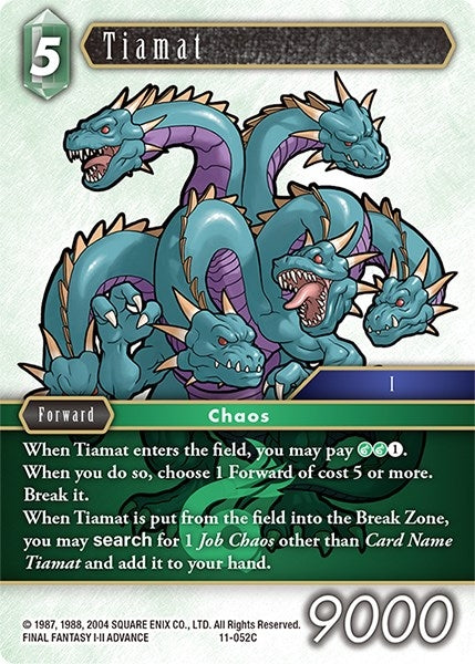 Image for Tiamat (Opus XI) (11-052C) - Final Fantasy TCG
