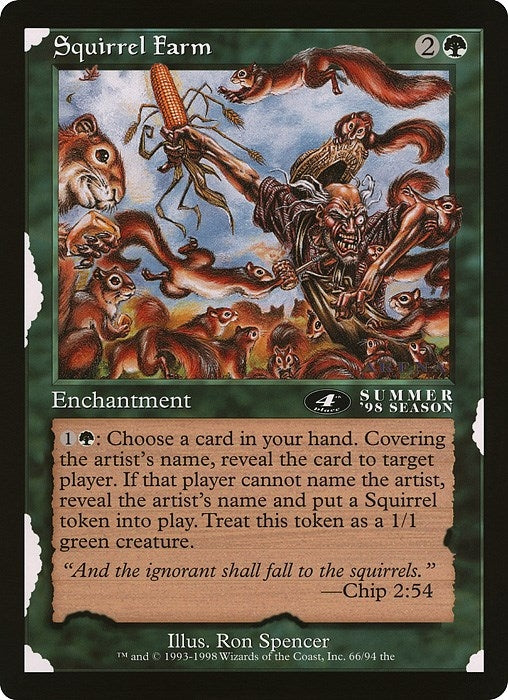Image for Squirrel Farm (4th Place) (Arena League) (Oversize Cards) (66) - Magic: The Gathering