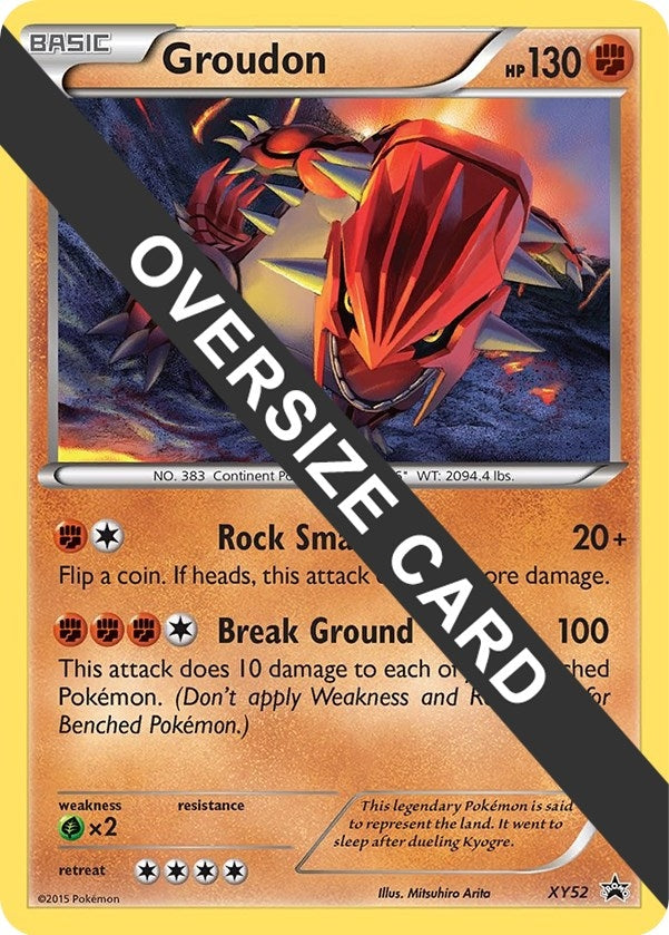 Image for Groudon - XY52 (XY Black Star Promo) (Jumbo Cards) (XY52) - Pokemon