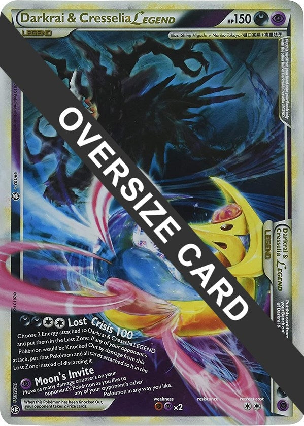 Image for Darkrai & Cresselia Legend - 99/102 & 100/102 (Single Oversized Promo) (Jumbo Cards) (099/102 & 100/102) - Pokemon