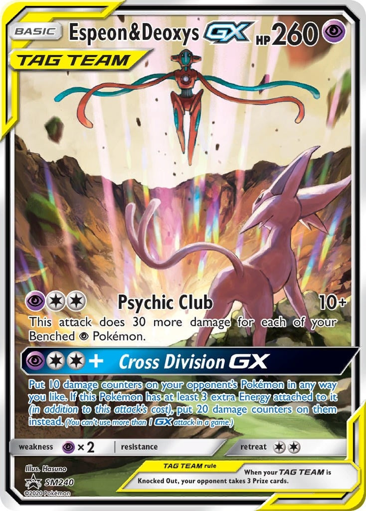 Image for Espeon & Deoxys GX - SM240 (SM Promos) (SM240) - Pokemon