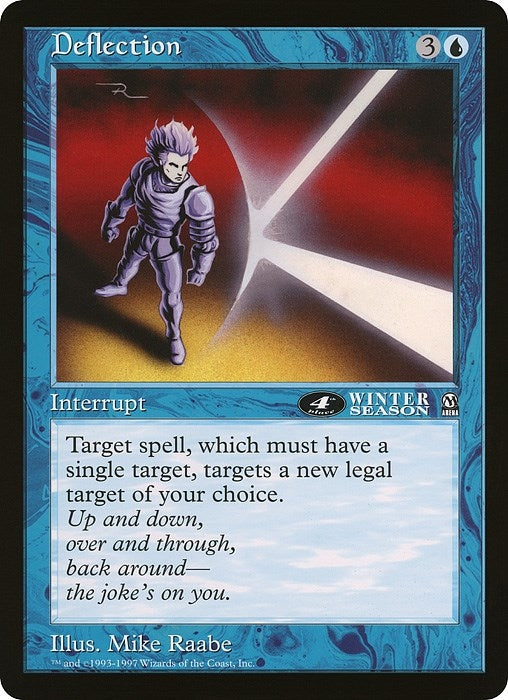 Image for Deflection (4th Place) (Arena League) (Oversize Cards) - Magic: The Gathering