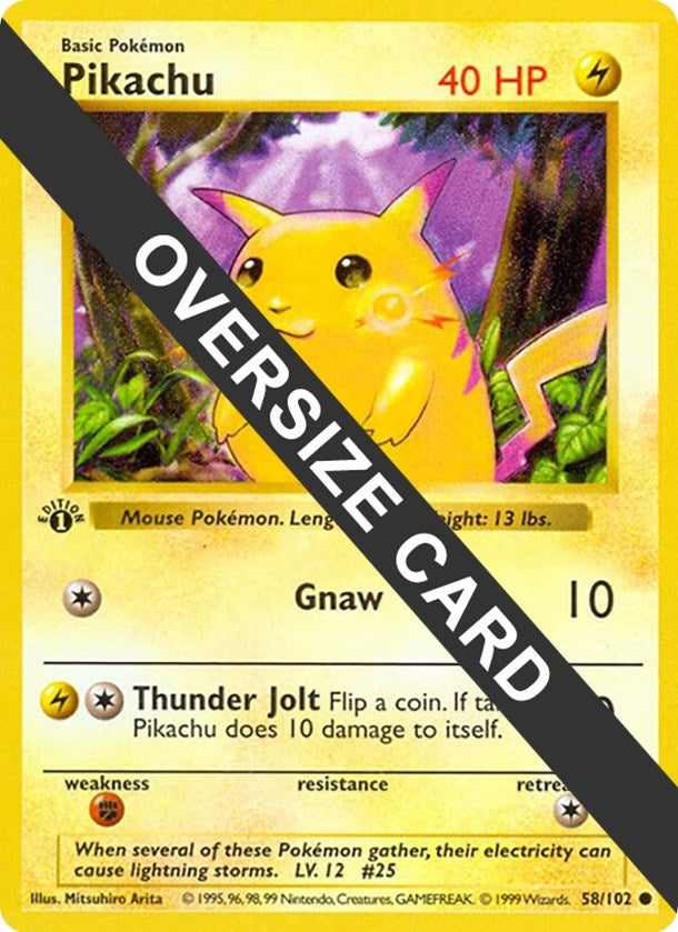 Image for Pikachu (Jumbo Cards) (058/102) - Pokemon