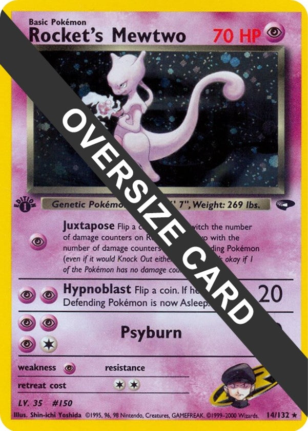 Image for Rocket's Mewtwo (Jumbo Cards) (014/132) - Pokemon