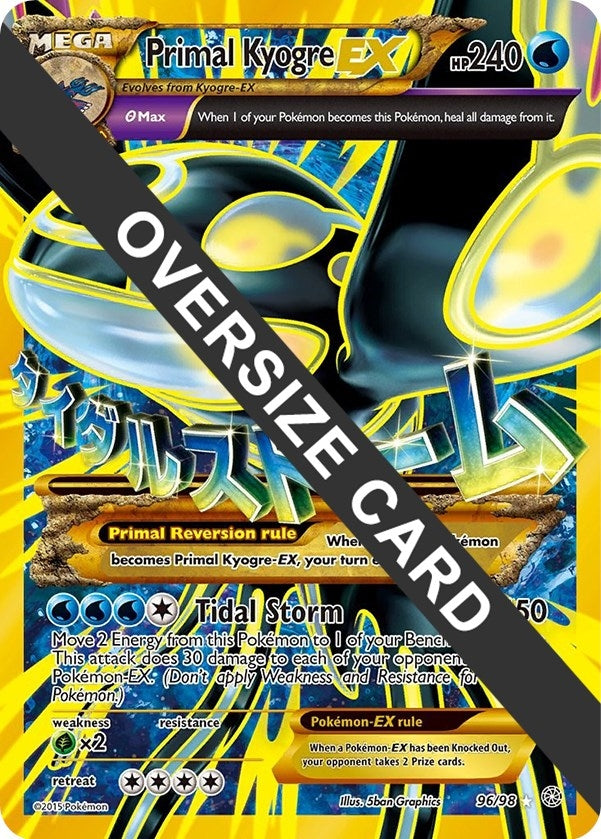 Image for Primal Kyogre EX (Jumbo Cards) (096/098) - Pokemon