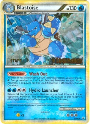 Image for Blastoise - 13/95 (Prerelease) [Staff] (HGSS Promos) (13/95) - Pokemon