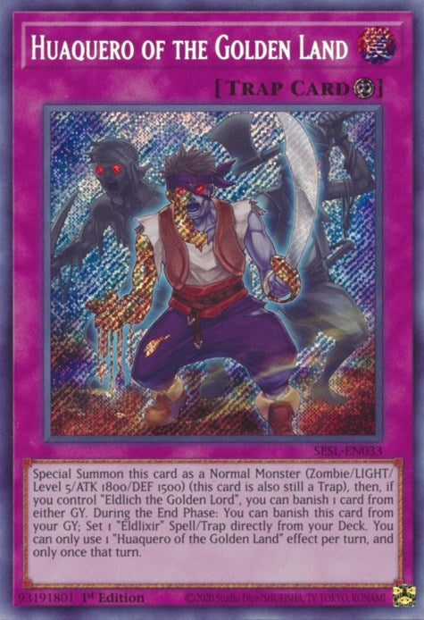 Image for Huaquero of the Golden Land (Secret Slayers) (SESL-EN033) - YuGiOh