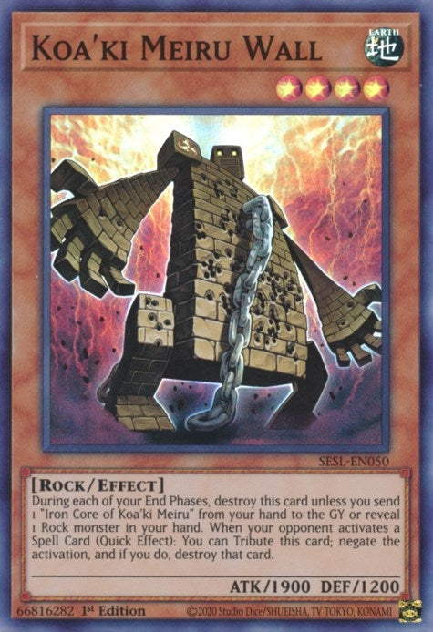 Image for Koa'ki Meiru Wall (Secret Slayers) (SESL-EN050) - YuGiOh