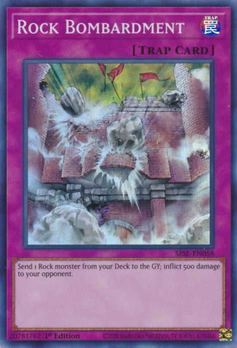 Image for Rock Bombardment (Secret Slayers) (SESL-EN058) - YuGiOh