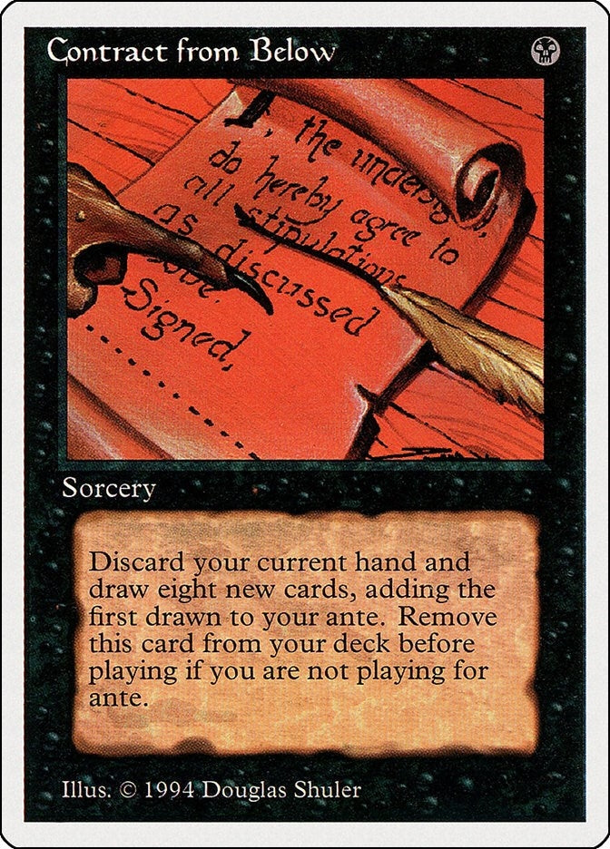 Image for Contract from Below (Summer Magic) (97) - Magic: The Gathering
