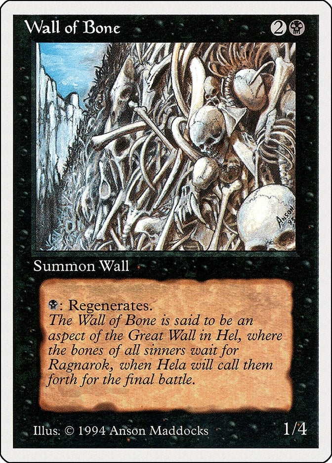 Image for Wall of Bone (Summer Magic) (134) - Magic: The Gathering