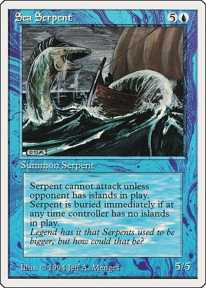 Image for Sea Serpent (Summer Magic) (78) - Magic: The Gathering