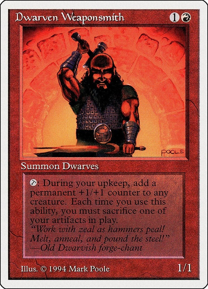 Image for Dwarven Weaponsmith (Summer Magic) (145) - Magic: The Gathering