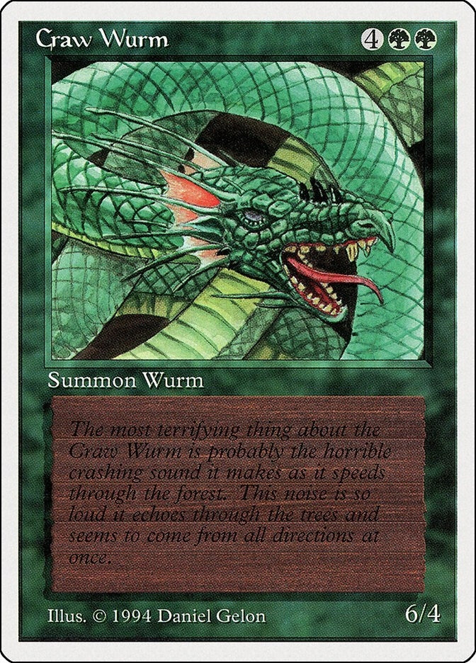 Image for Craw Wurm (Summer Magic) (190) - Magic: The Gathering