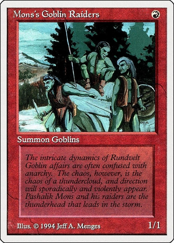 Image for Mons's Goblin Raiders (Summer Magic) (167) - Magic: The Gathering