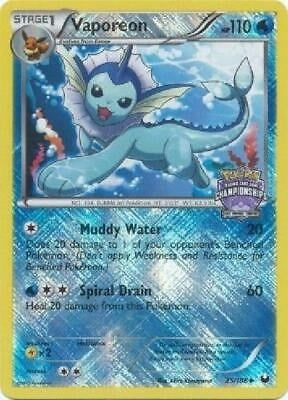 Image for Vaporeon - 25/108 (State Championships) (League & Championship Cards) (025/108) - Pokemon