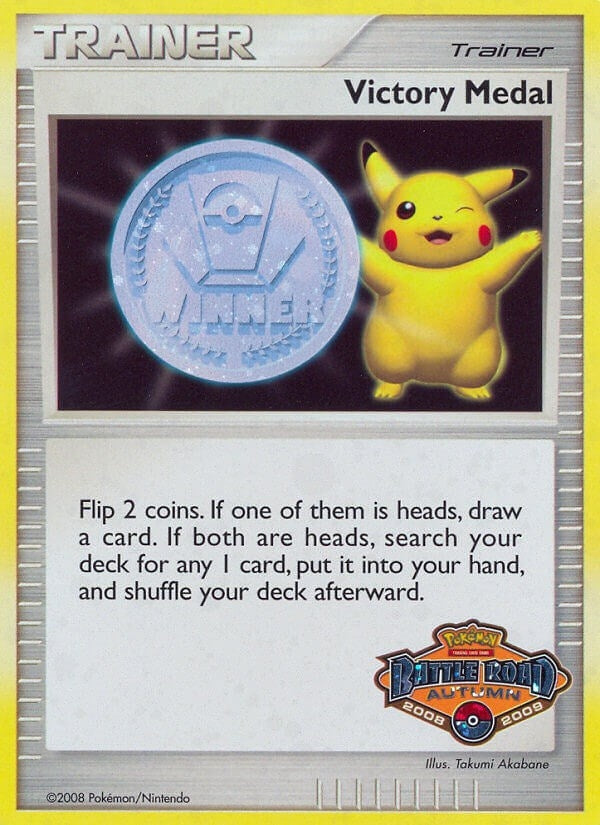 Image for Victory Medal - 2008-2009 (Battle Road Autumn) (League & Championship Cards) - Pokemon