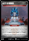 Image for Duty & Honor (Titan Masters Attack) (S07) - Transformers TCG
