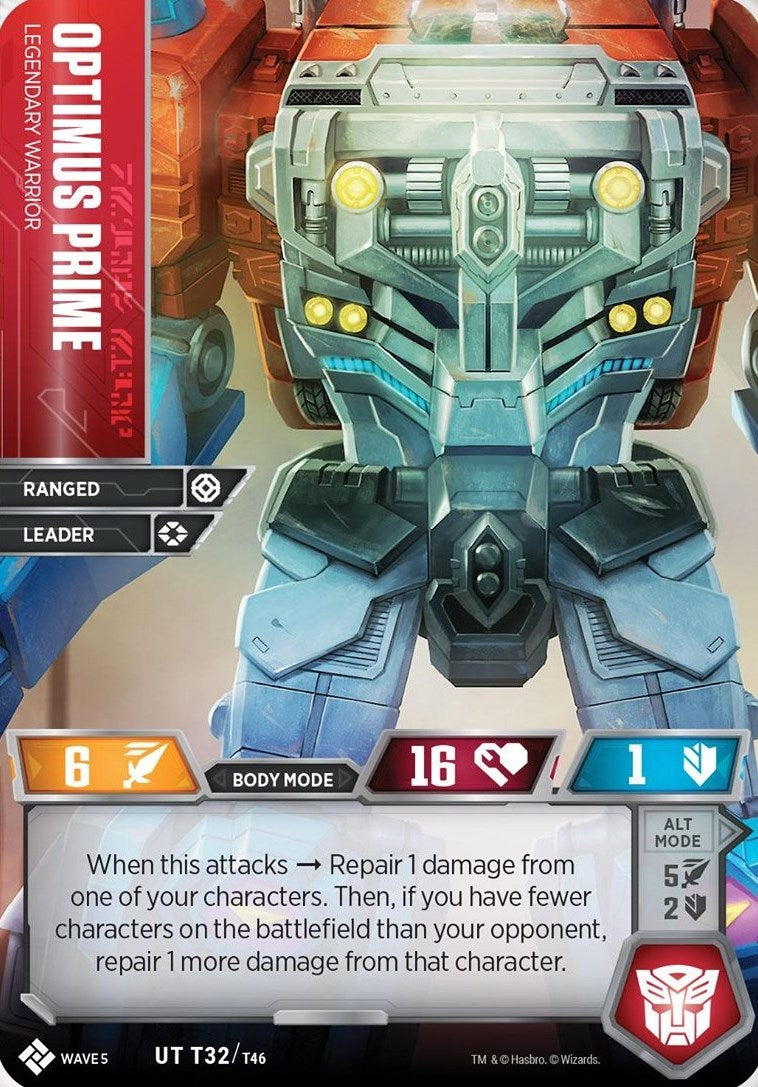 Image for Optimus Prime - Legendary Warrior (Titan Masters Attack) (T32) - Transformers TCG