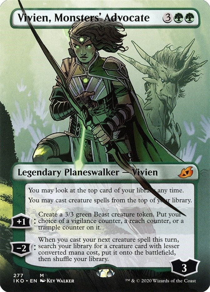 Image for Vivien, Monsters' Advocate (Borderless) (Ikoria: Lair of Behemoths) (277) - Magic: The Gathering