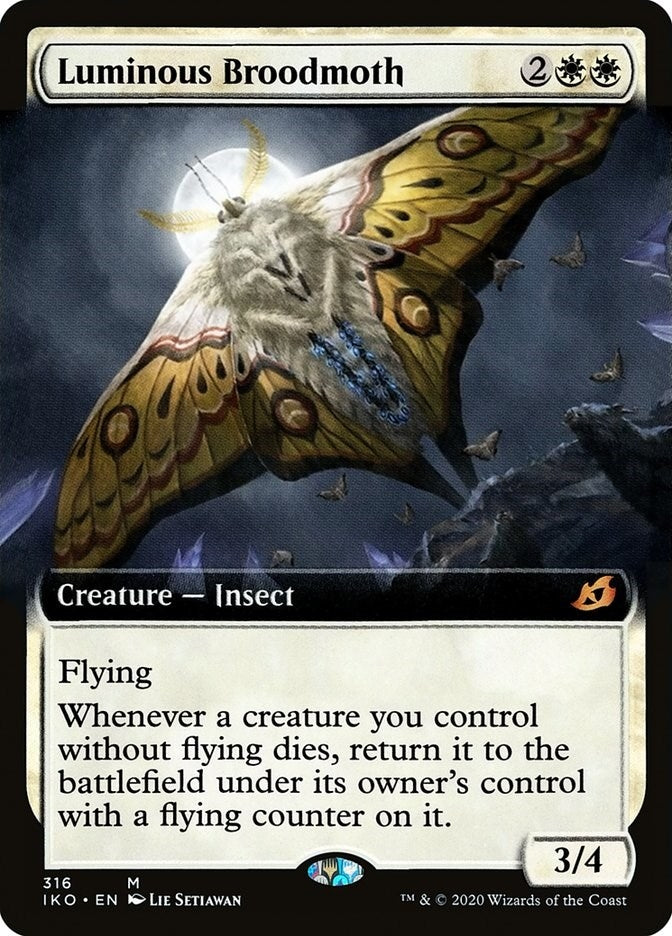 Image for Luminous Broodmoth (Extended Art) (Ikoria: Lair of Behemoths) (316) - Magic: The Gathering