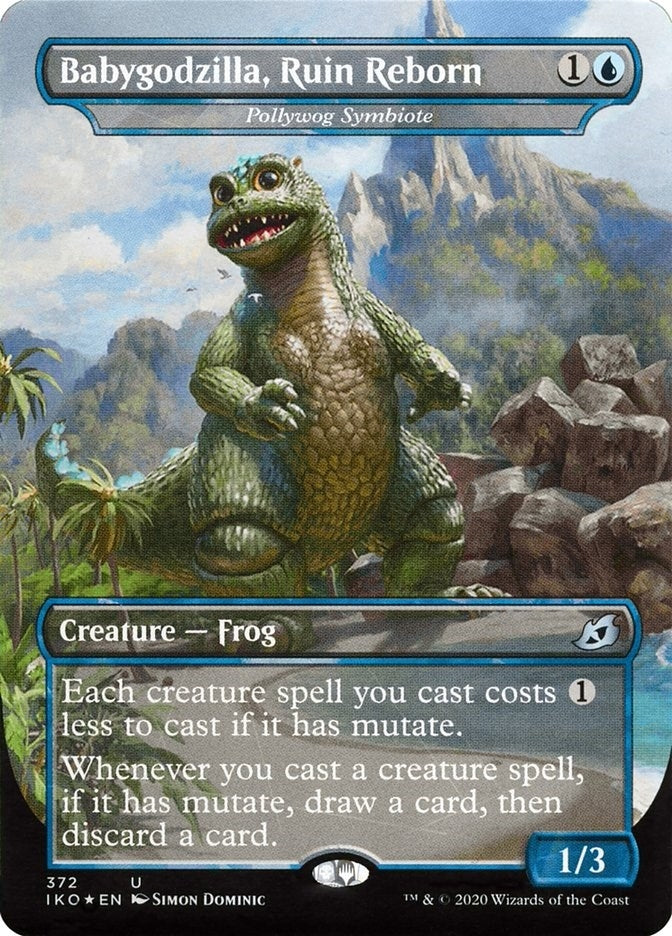 Image for Babygodzilla, Ruin Reborn - Pollywog Symbiote (Ikoria: Lair of Behemoths) (372) - Magic: The Gathering