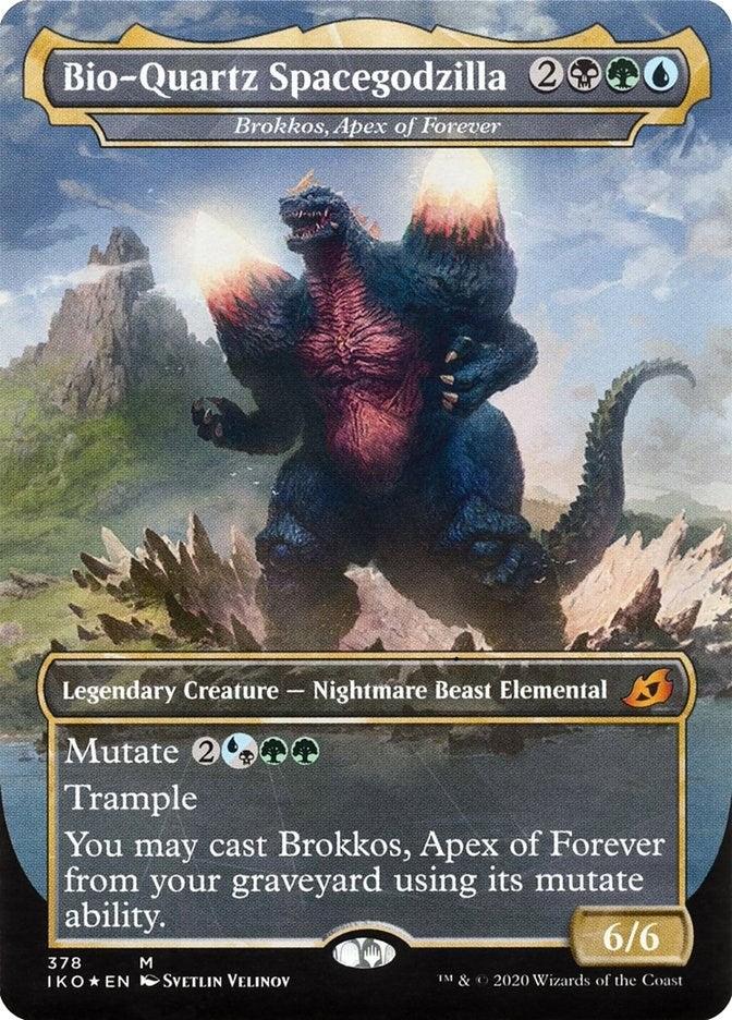Image for Bio-Quartz Spacegodzilla - Brokkos, Apex of Forever (Ikoria: Lair of Behemoths) (378) - Magic: The Gathering