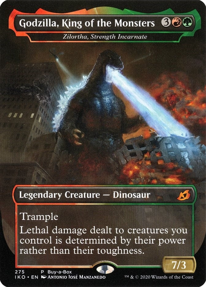 Image for Godzilla, King of the Monsters - Zilortha, Strength Incarnate (Buy-A-Box Promos) (275) - Magic: The Gathering